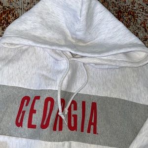 UGA cropped champion hoodie